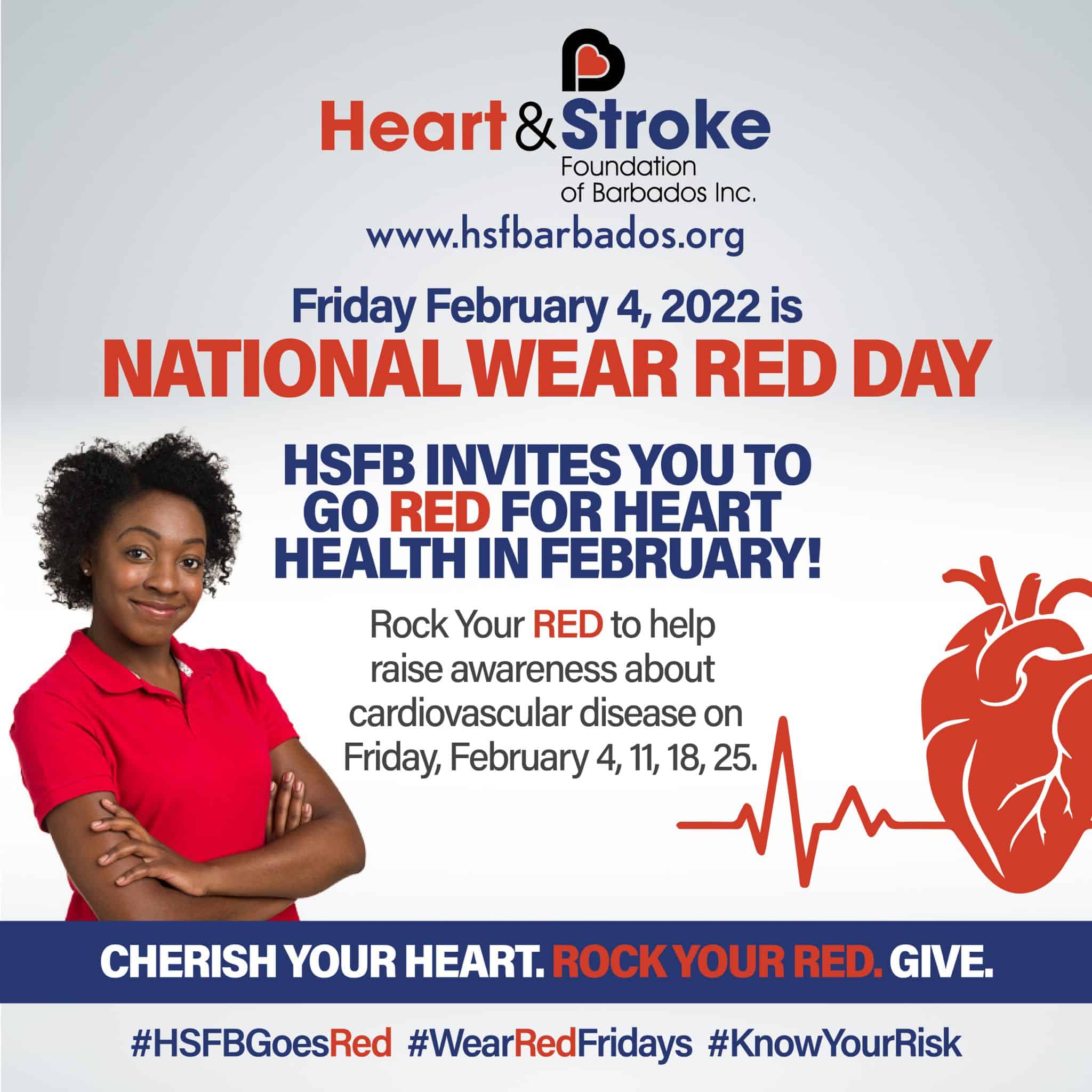 Join us as we Go Red for Women on Friday, February 2! Wear red to raise  awareness about cardiovascular disease and help save lives. Why